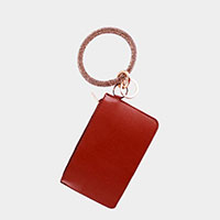 Faux Leather Mini Pouch Bag / Keychain / Bracelet