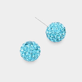 Shamballa Ball Stud Earrings