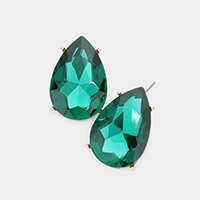 Teardrop Stone Evening Earrings