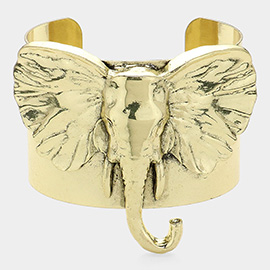 Metal Elephant Cuff Bracelet