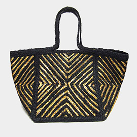 Geometric Patterned Shoulder Bag