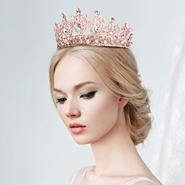 Multi Stone Embellished Queen Tiara