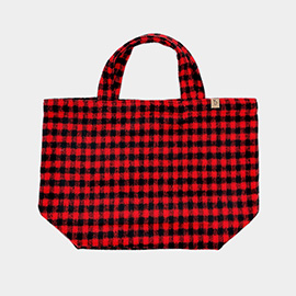 Buffalo Check Patterned Tote Bag