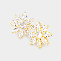 Flower Evening Stud Earrings