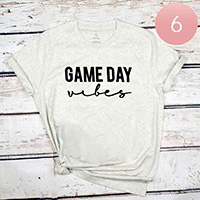 6PCS - Assorted Size GAME DAY Vibes Graphic T-shirts