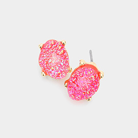 Druzy Stud Earrings