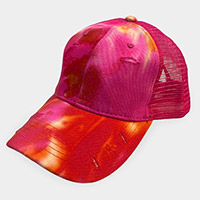 Tie Dye Mesh Back Vintage Baseball Cap