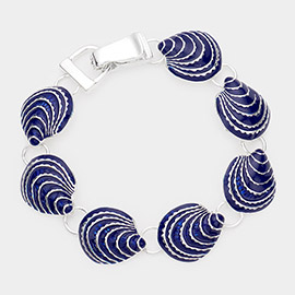 Enamel Shell Link Magnetic Bracelet