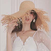 Frayed Straw Sun Hat