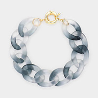 Ombre Resin Chain Link Bracelet