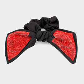 Oversized Flexible Bling Bow Scrunchie Hair Band