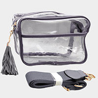 Transparent Tassel Crossbody Bag