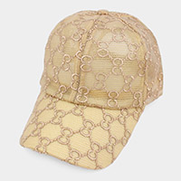 Luxury Patterned Mesh Baseball Cap