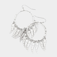 Dream Catcher Metal Dangle Earrings