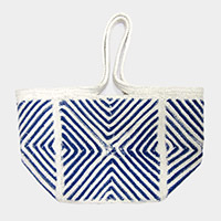 Geometric Patterned Tote Bag