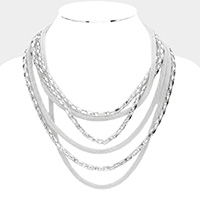 Multi Layered Metal Necklace