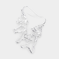 Deer Metal Wire Dangle Earrings