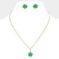 Christmas Gift Bow Necklace