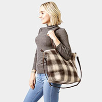 Buffalo Check Weekend Tote Bag