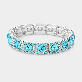 Stone Embellished Evening Bracelet