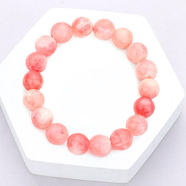 Natural Stone Beaded Stretch Bracelet