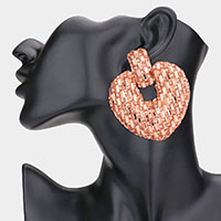 Oversized Rhinestone Embellished Evening Earrings