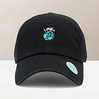 Love Earth Embroidered Baseball Cap