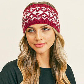 Aztec Pattern Ear Warmer Headband