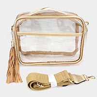 Transparent Tassel Crossbody Bag