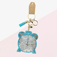 Bling Clock Tassel Keychain