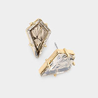 Sharp Pyramid Stud Earrings