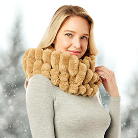 Soft Faux Fur Infinity Scarf