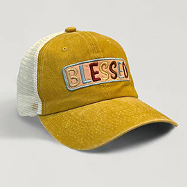 BLESSED Message Mesh Back Baseball Cap