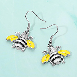 Bumble Bee Dangle Earrings