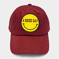 Smile A GOOD DAY Message Baseball Cap