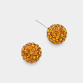 Shamballa Ball Stud Earrings