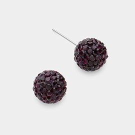 Shamballa Ball Stud Earrings