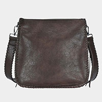 Faux Leather Crossbody Bag