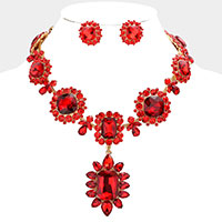 Multi Stone Link Evening Necklace