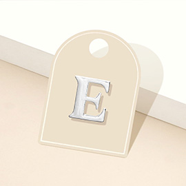 -E- Metal Monogram Initial Lapel Mini Pin Brooch