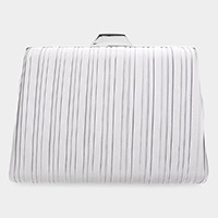 Pleated Evening Clutch / Crossbody Bag