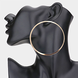 Open Metal Circle Earrings
