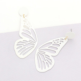 Glittered Cut Out Butterfly Dangle Earrings