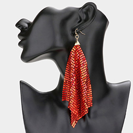 Mesh Chain Dangle Earrings