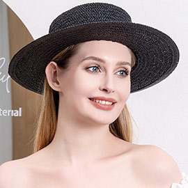 Black Band Straw Sun Hat