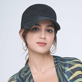 Lurex Metallic Baseball Cap