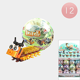 12PCS - Kids Assorted Insects Lego Building Block Toys