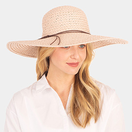 Solid Floppy Straw Sun Hat