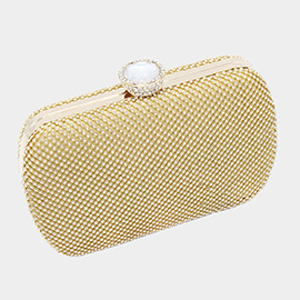 Bling Rectangle Evening Clutch / Crossbody Bag