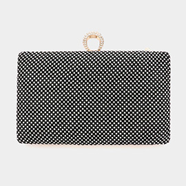 Bling Rectangle Evening Clutch / Crossbody Bag